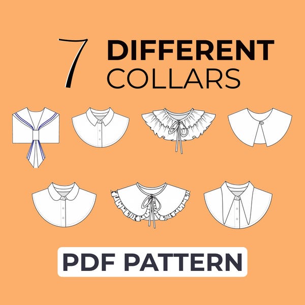 Collarette Pattern Womens Collars - Etsy