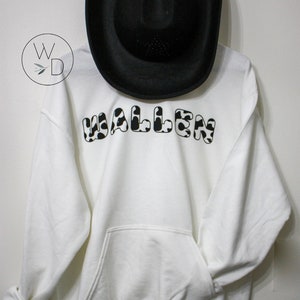 Wallen Cow Print Hooded Sweatshirt