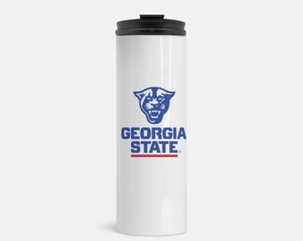 Georgia State University Travel Mug - Panthers 16. oz | Custom GSU Water Bottle Travel Mug | Official College Merch | Custom Student Gifts