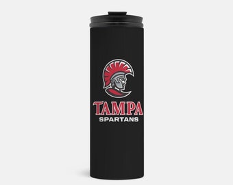 Tampa Spartans Thermobecher 16 oz. | Benutzerdefinierte UTampa Reisebecher Wasserflasche | Offizielle Geschenke für Hochschulabsolventen | UT Merch