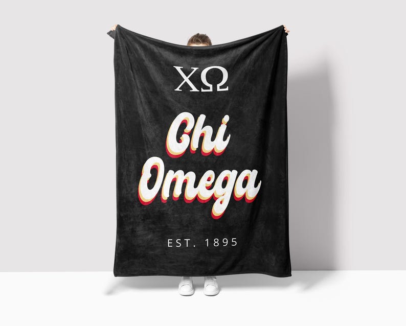 CampusGreekFit Chi Omega Throw Blanket