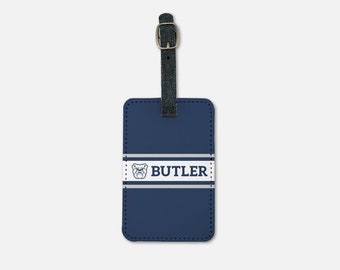 Butler University (2er-Set) Gepäckanhänger – Blau gestreift | Offizieller Bulldogs-Reisekoffer-Büchertaschenanhänger | Individuelle Geschenke für Abschlussstudenten