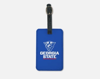 Georgia State University (2er-Set) Gepäckanhänger | Benutzerdefinierter GSU-Koffer-Büchertaschenanhänger | Reisezubehör | Geschenke für Absolventen des Schulabschlusses