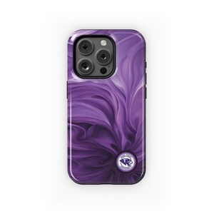 High Point University iPhone 15, 14, 13 Mobile MagSafe Phone Case - Swirl | HPU Panthers Merch | Custom Graduation Student Parent Gifts