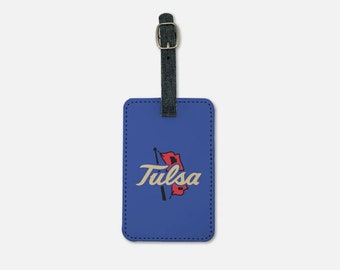 University of Tulsa Gepäckanhänger (2er Set) Blau | Hurricanes Koffer Bookbag Anhänger | Reise-Accessoires | Kundenspezifische Abschluss-Studenten-Geschenke