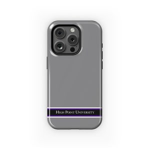 High Point University iPhone 15, 14, 13 Mobile MagSafe Phone Case Gray | Official High Point Merch | Custom Graduation Student Parent Gifts