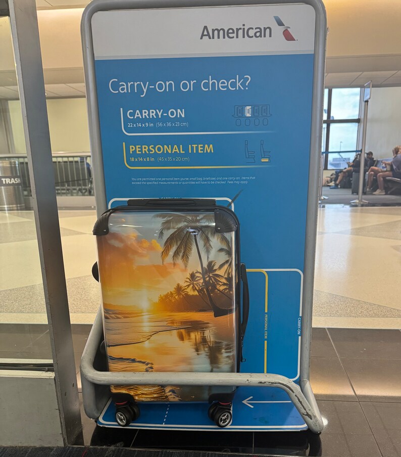 UNC Wilmington 20 Carryon Suitcase Luggage Argyle UNCW Seahawks 360