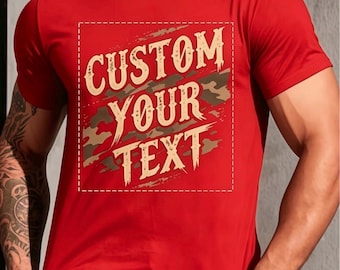 UnisexCustom Text T-Shirt, Personalized Shirt with Your Text, Custom Graphic Tee, Business Event Shirt, Team Uniform Shirt, Company Logo Tee