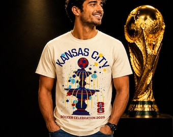 Kansas Host City Football T-Shirt,KC Homestyle Tee,World Football Tee, America Team Apparel, 2026 World Football Gift, USA World Tournament