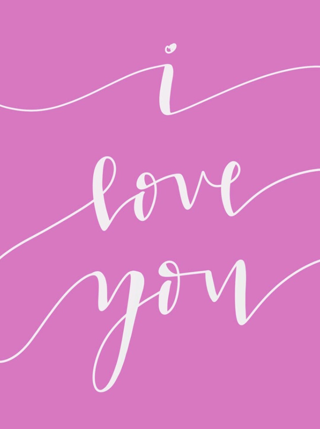 I Love You Wall or Card Print Etsy