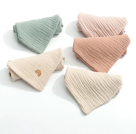 NEW 5 Pack Baby Muslin Cloth Burp Cloths Baby Etsy
