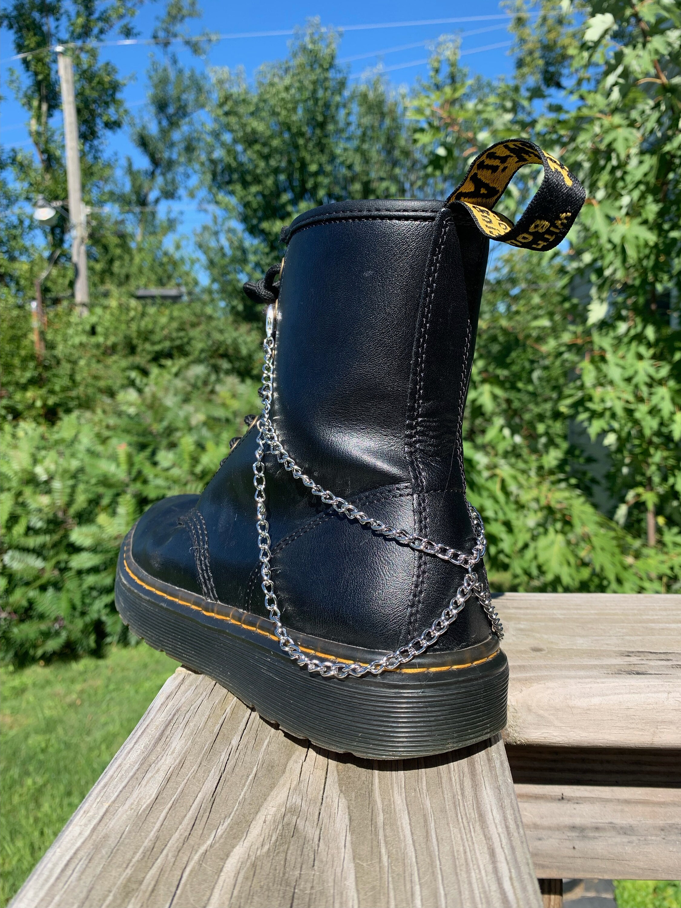 X Wrap Around Boot Chain - Etsy