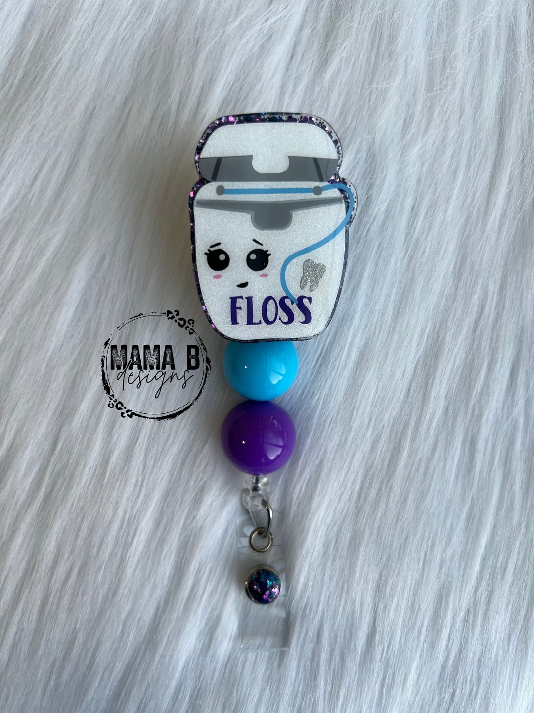 Dental Floss Badge Reel Etsy