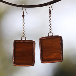 Black and Orange Eco Earrings