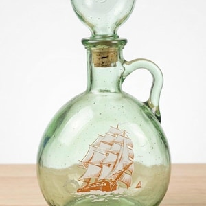 Whiskey Ship in a Bottle - Etsy