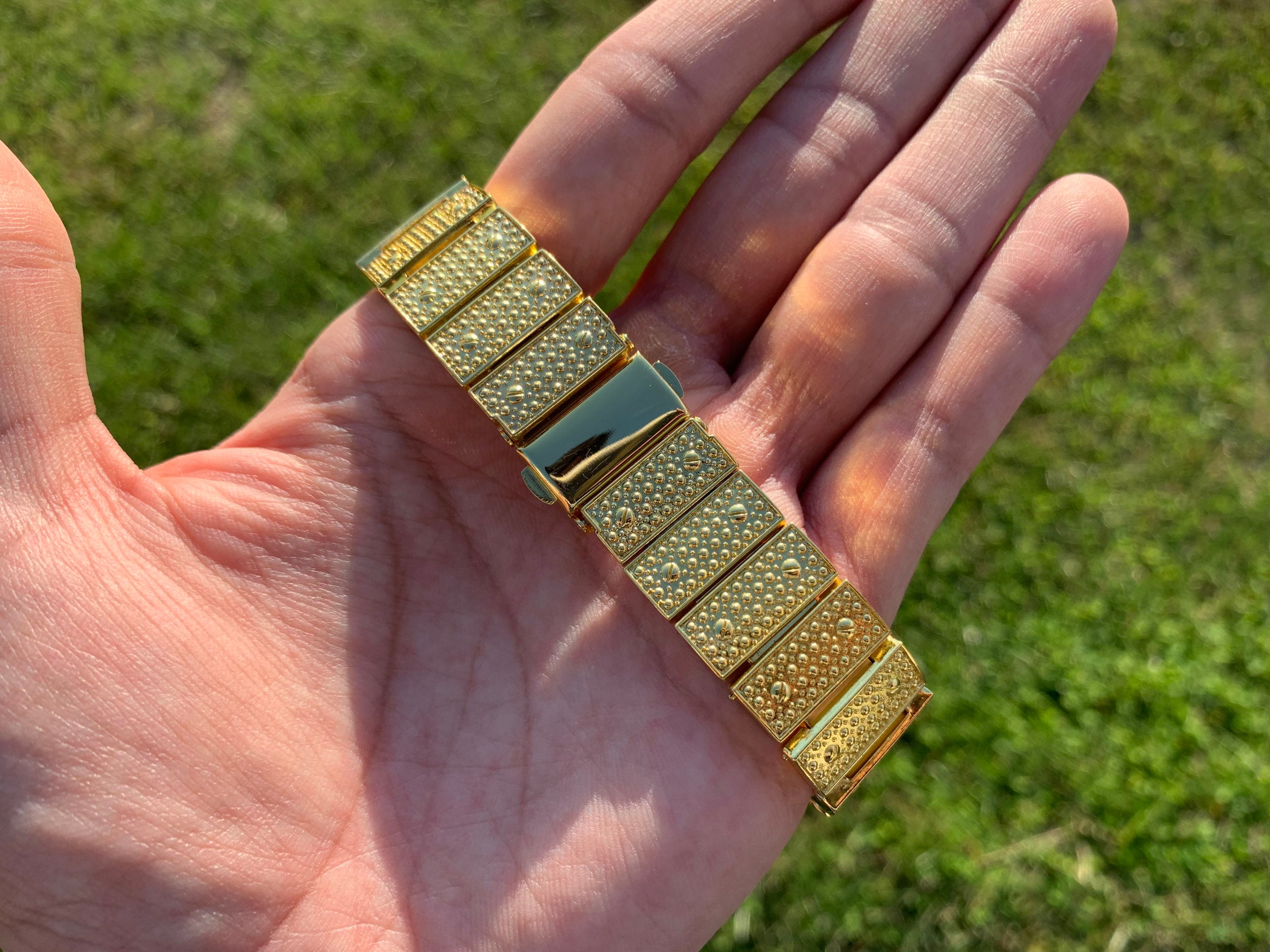 14k Gold Plated CZ Iced Out Watch Men Women Flooded Premium  display picture 2