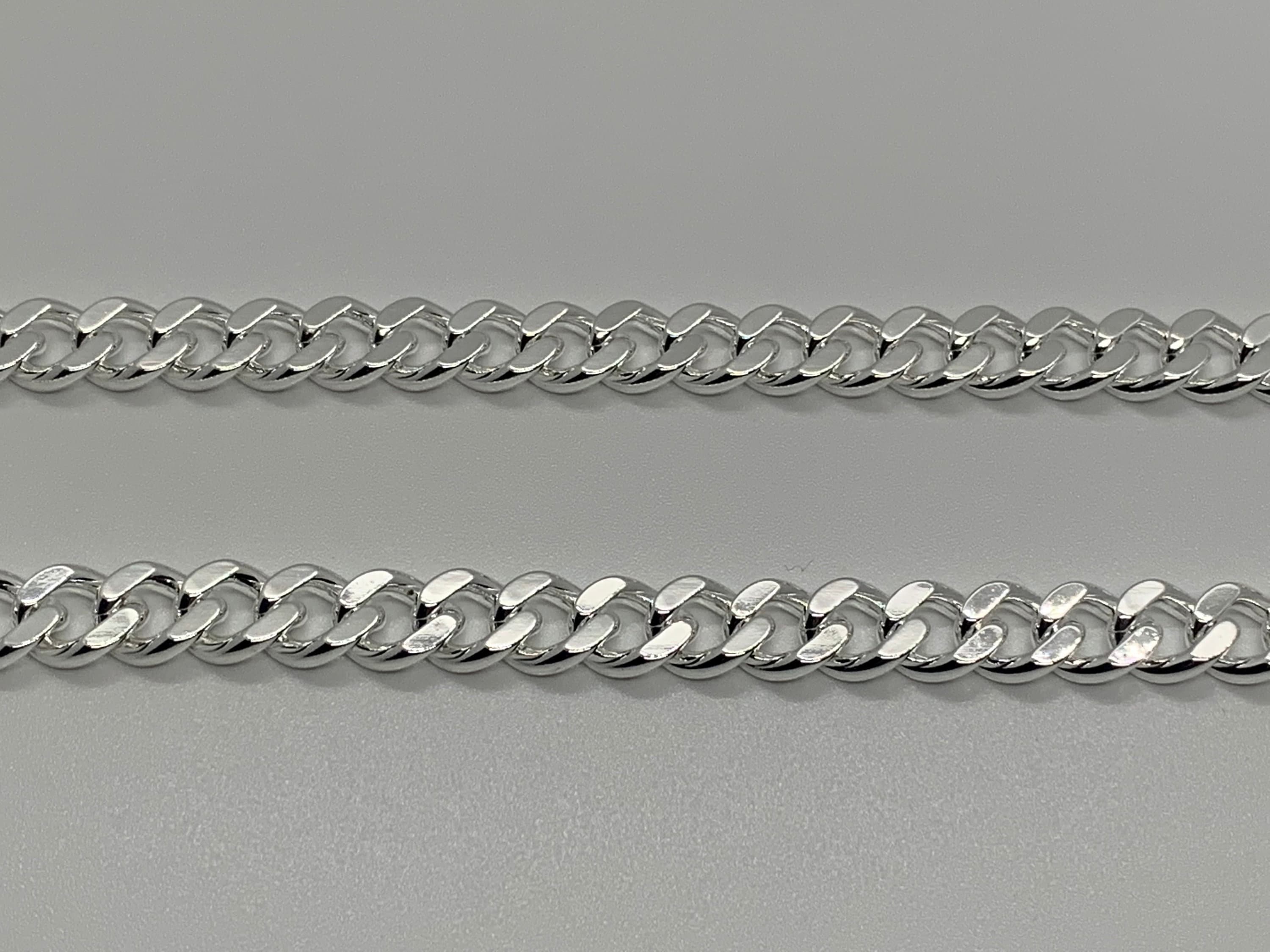 Collana Catana Cubana Uomo Acciaio Inox Argento - Larghezza 10mm - Pesante H&J Jewelry