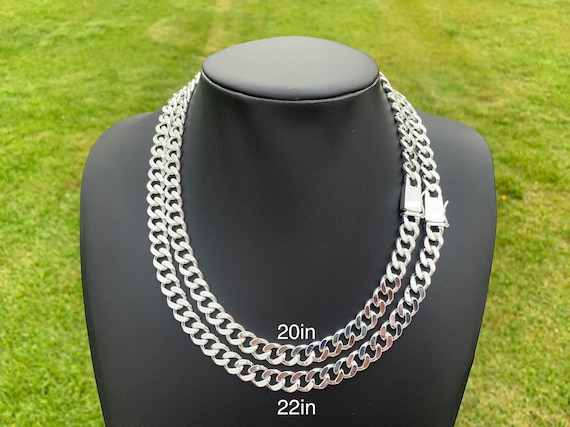 Collana Maglia Cubana Argento 925 Uomo 8mm | Catena Cubana Made in Collana Maglia Cubana Argento 925 Uomo 8mm | Catena Cubana Made in