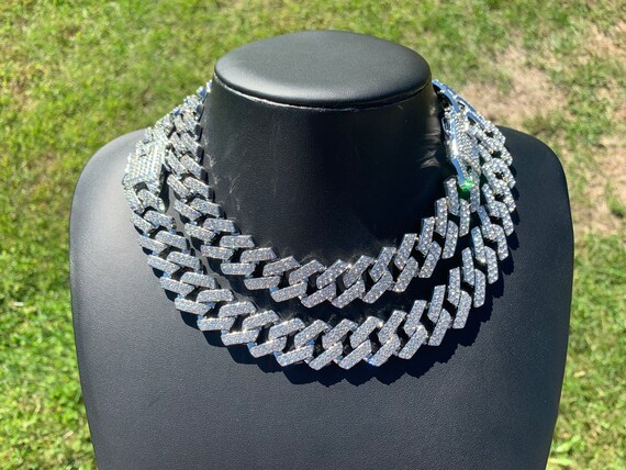 Catena Oro Placcato 14K Collana Catena Cubana Uomo Placcata Oro 14K – Maglia 6 Mm, Lunghezza 26", Con Serratura Di Sicurezza Collana Hip Hop Uomo - Foto 9