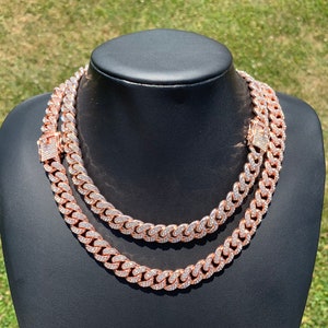 14-karatowy pozłacany łańcuszek kubański o średnicy 13 mm, 18” 20” 22” Naszyjnik choker premium z zapięciem pudełkowym