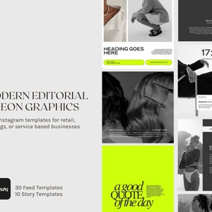 Fashion Brand Instagram Templates: Modern Editorial Graphics (Canva)