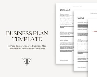 15-Page Business Plan Template: Comprehensive Small Business Planner (Google Doc)