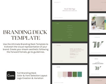 Canva Branding Deck Template: 13-Slide Graphic Design (Digital Download)