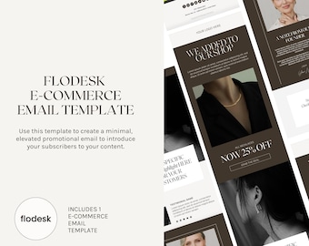 Earth Tones Email Template: Minimalist Newsletter (FloDesk)