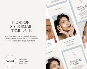 Minimalist FloDesk Email Template: Earth Tones Newsletter (Digital Download)