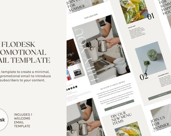 Earth Tones FloDesk Email Template: Newsletter Sign Up (Digital Download)