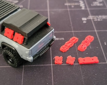 Hot Wheels Gas Can and Traction Boards 1:64 Scale Matchbox Rotopax Maxxttracks