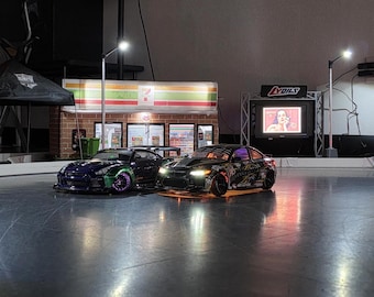 RC Drift Street Lights | 1/10 Scale 12v LED | Diorama Track Display
