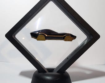 Hot Wheels Coupe Clip Black | Floating Display Case | Keychain Diecast Gift