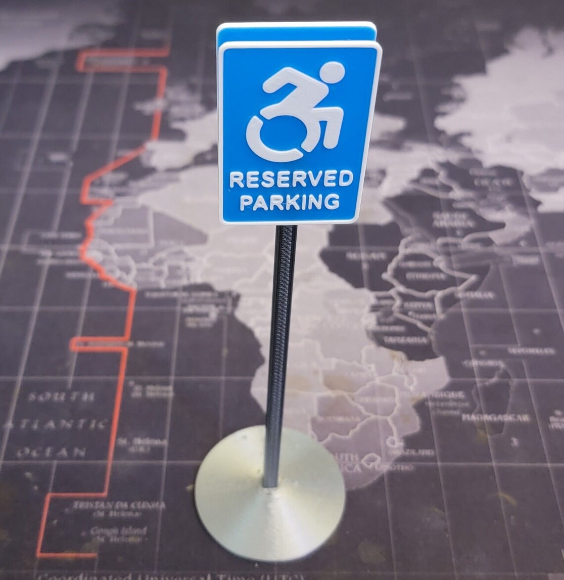 Handicap Parking Sign | 1/10 Scale RC Diorama | Mini Traffic Sign for ...
