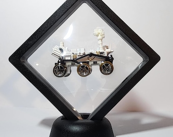 Mars Curiosity Hot Wheels | Floating Display Case | 1/64 NASA Space Gift