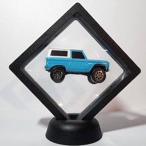 Diecast Ford Bronco in Floating Display Blue
