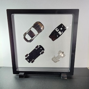 Polished Nissan 370Z Hot Wheels Exploded In Floating Display