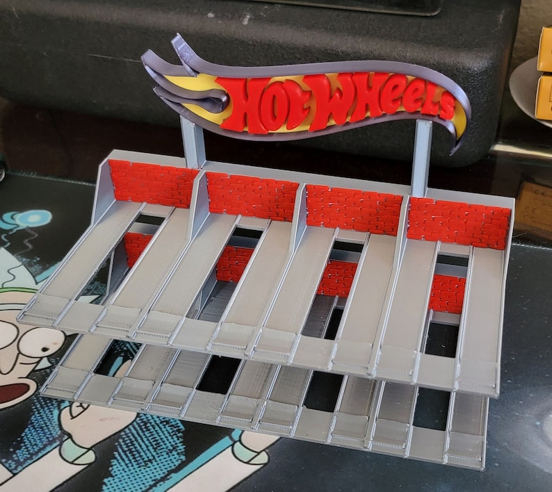 Custom Made Hot Wheels Display Rack 3D Printed Multi Material Etsy