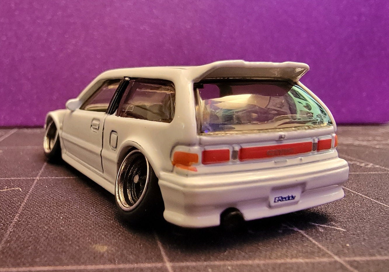 Custom Honda Civic EF Hot Wheels Real Riders Swap Rubber Tires Etsy