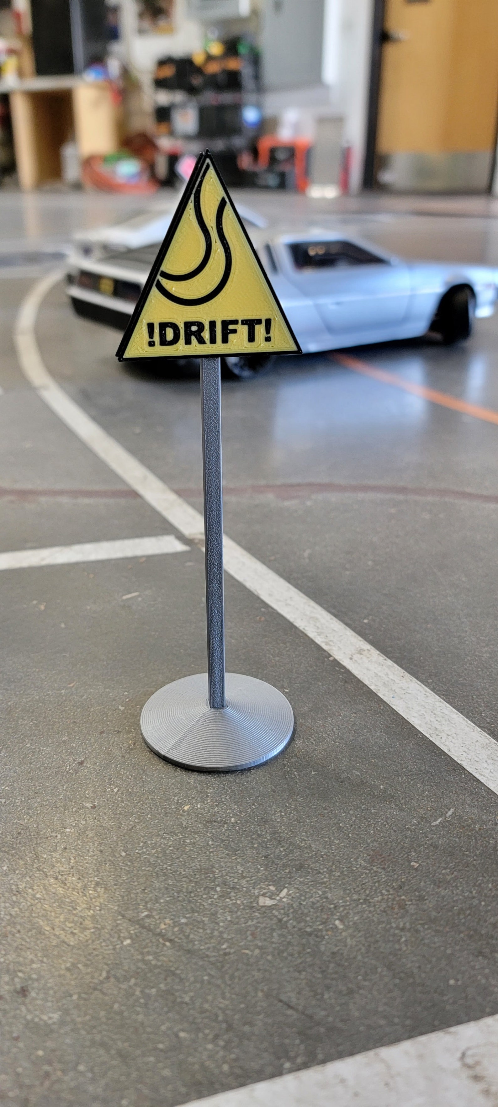 RC Drift Sign | 1/10 Scale Diorama Accessory | Mini Traffic Sign for RC ...