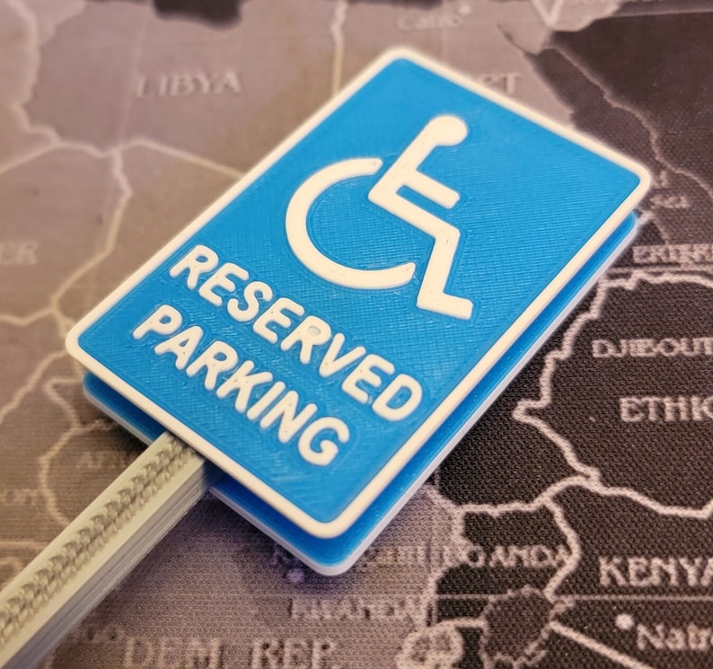 Handicap Parking Sign | 1/10 Scale RC Diorama | Mini Traffic Sign for ...