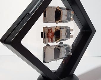 Back to the Future DeLorean Set | Floating Display Case | Jada Mini Collector Gift