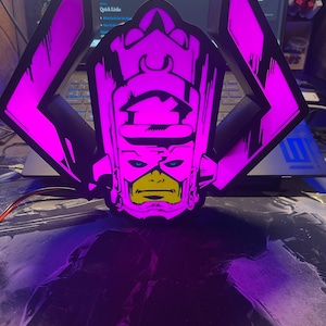 3D Printing STL light box Galactus (Digital STL and 3MF file)