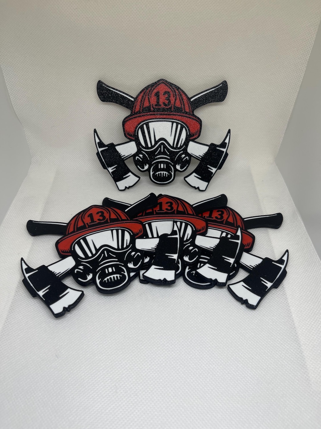 3D Printed Firefighter Coasters, Set of 4 - Etsy