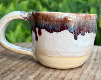 Drippy glaze - small mug - handmade