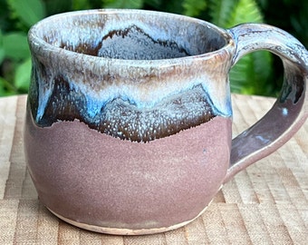 Purple drippy glaze mug - one of a kind