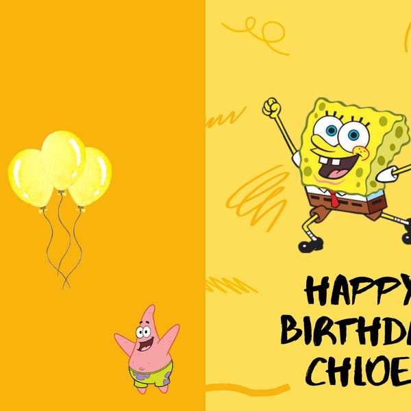 Birthday Card Printable - Etsy