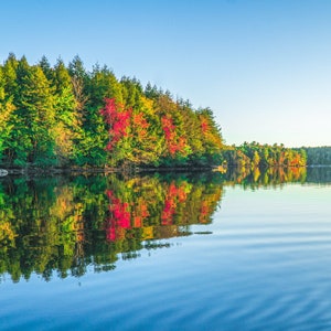 Peaceful Lake Autumn Shot - Digital Print Instant Download