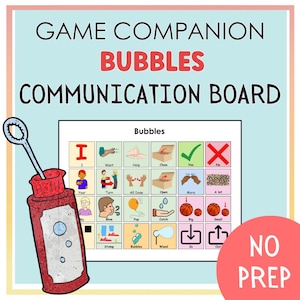 Bubbels, OC, communicatiebord, Game Companion, logopedie, SDC