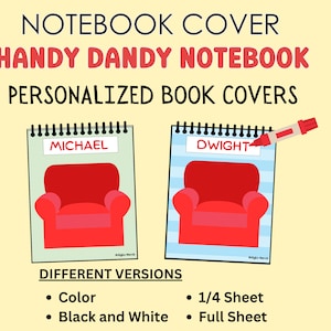 Cuaderno práctico y elegante, cubierta de cuaderno DIY, cubiertas de libros personalizadas, discurso
